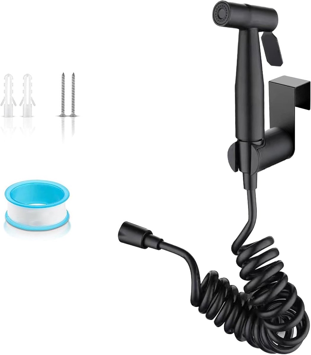SnelShoppen - Handdouche Bidet Sprayer RVS, Compacte Toilet Hand Shower voor Persoonlijke Hygiëne, Roestvrij Staal, Duurzaam en Anti-Oxidatie