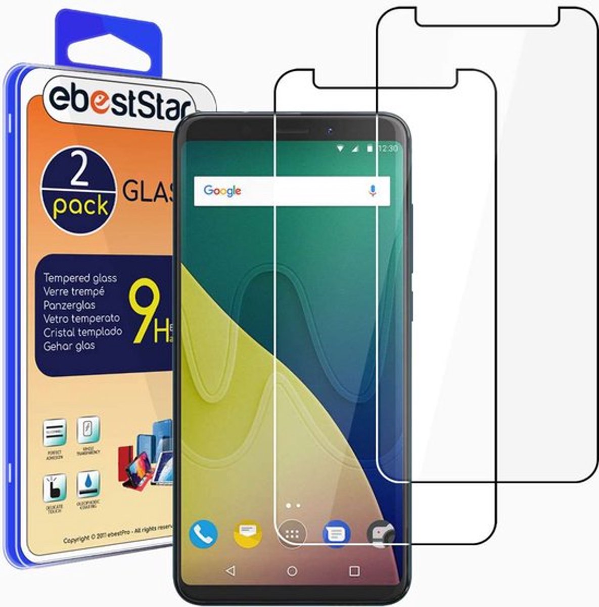 ebestStar - {2 Stuks} Gehard glas geschikt voor Wiko View XL, Screen Protector Cover, Schermbeschermer Tempered Glass
