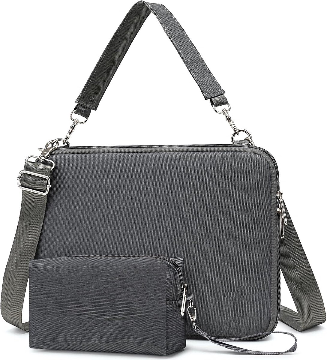 SnelShoppen - Hard Laptop Case Bag 13.3 14 15 16 17 17.3 Inch Laptop Tablet Bescherming, Ruimte Grijs, Draagbaar, Voor MacBook en Surface