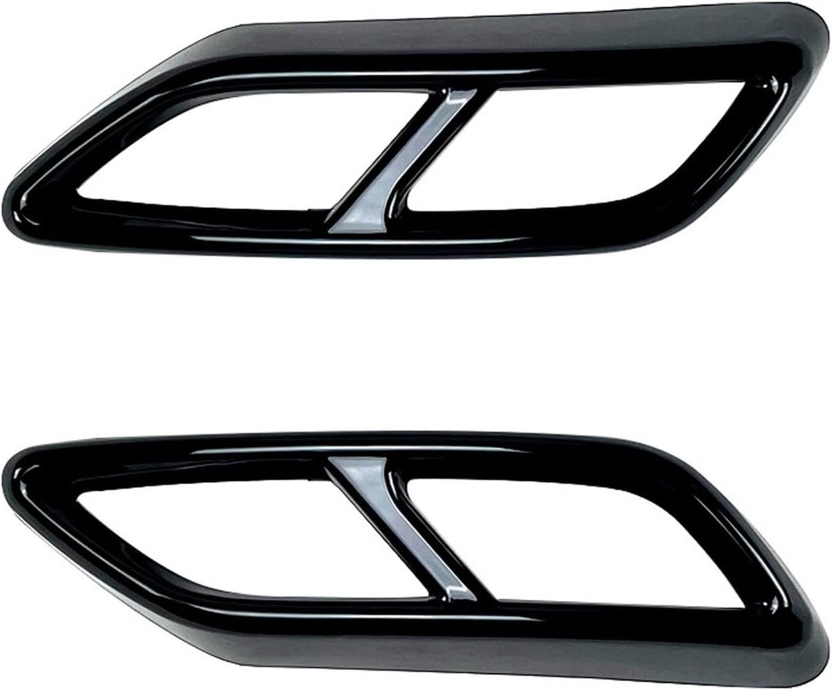 Uitlaatmondstuk voor Audi A3 8Y S Line Sportback en Sedan 2021-2023, Zelfklevende ABS Uitlaatring, Zwart, Uitlaataccessoires, Auto-onderdelen, Verbeterde prestaties