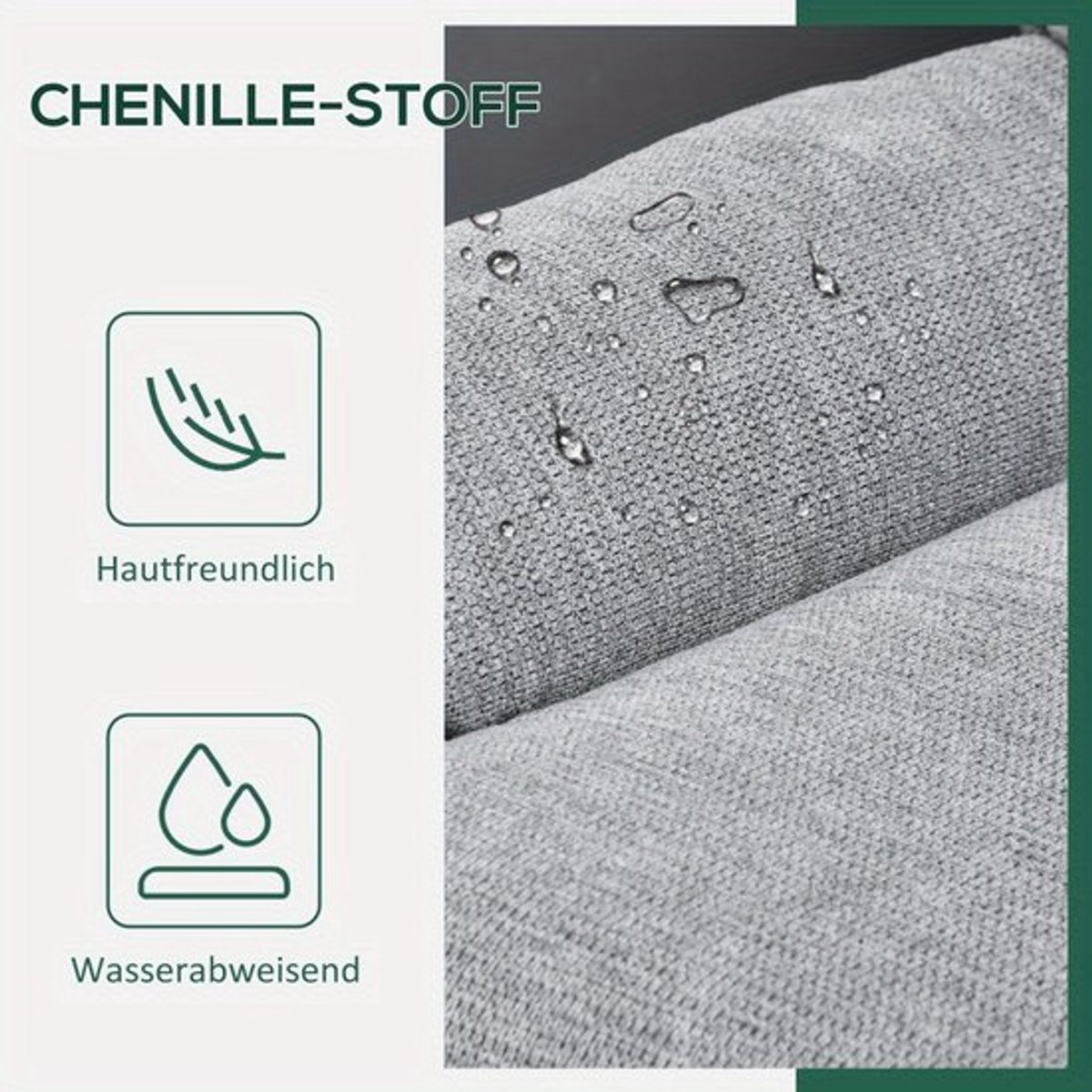 Loungestoel – Fauteuil – Draaifauteuil – Relaxstoel – Armstoel – Waterafstotende Chenille