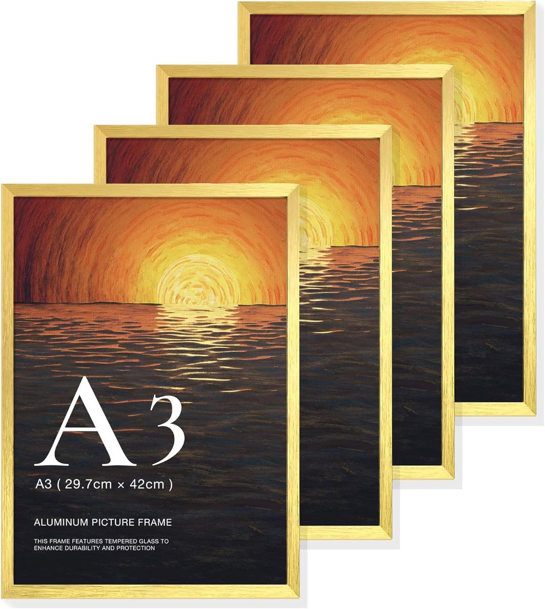 SnelShoppen - AL-0926A/A3GD/4pk - Kleurige A4 Printpapier, 80g, Geschikt voor Kantoor, School, Creatief Gebruik, 4 Stuks, Perfect voor Documenten en P