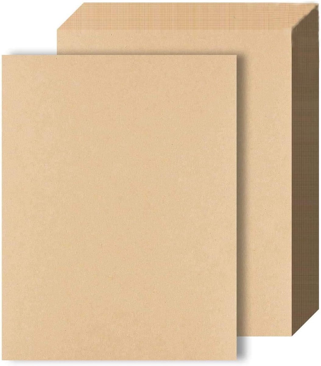 SnelShoppen - A4 Kraft Papier, 100 Vellen, Bruin, Recyclebaar, Hoogwaardige Kraft Papier voor DIY, Kaarten, Uitnodigingen, Cadeauverpakking, Inkjet en