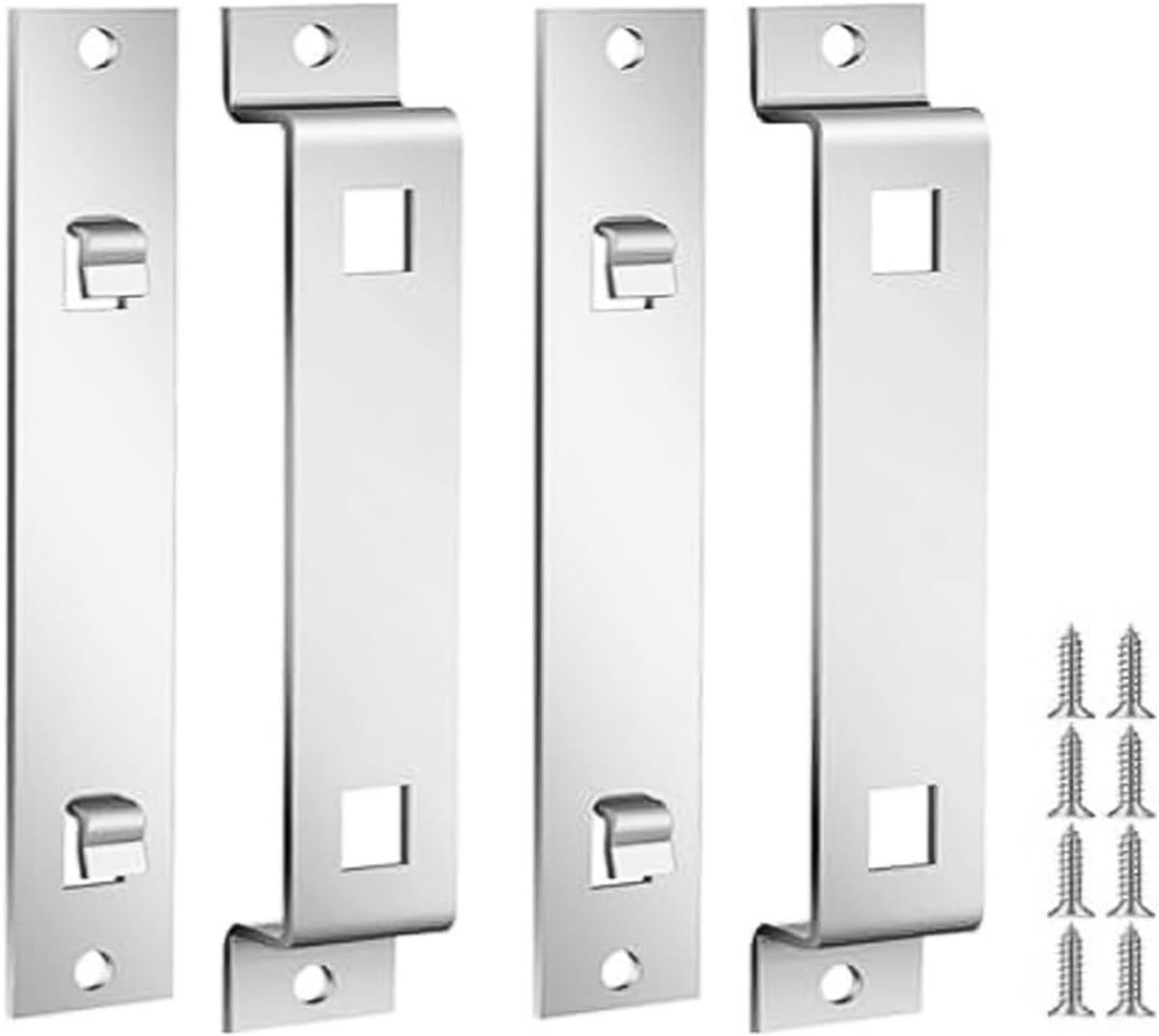Thijox - 2 Sets Vogelhuisjesbeugels - Vogelhuisjesbevestigingsaccessoires - Metalen Beugels met Schroef - Voor Nestkasten en Voederbakken - Stabiele O