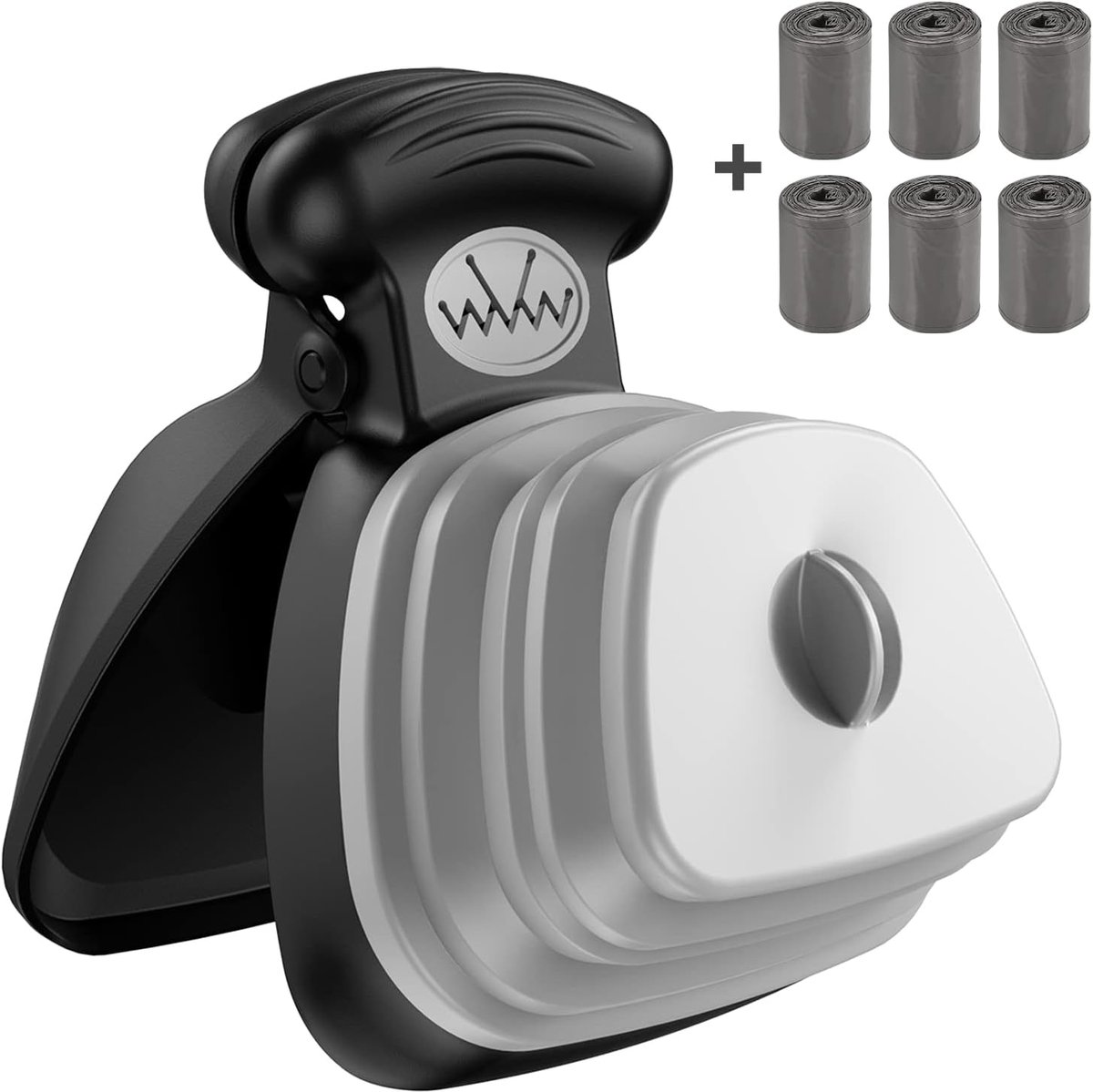 SnelShoppen - Dog Poop Gripper - Portable Pooper Scooper met 6 Poepzakken, Uitbreidbare Pocket, Hygiënische Hondenpoep Schep voor Kleine Honden tot 22
