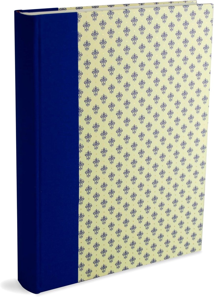 SnelShoppen - Photo Album 23x30 cm, 30 Bladen (60 Pagina's), Geschikt voor 120 Foto's 10x15 cm, Wit Karton, Groene Katoen Rug, Goud Decoraties, Perfec