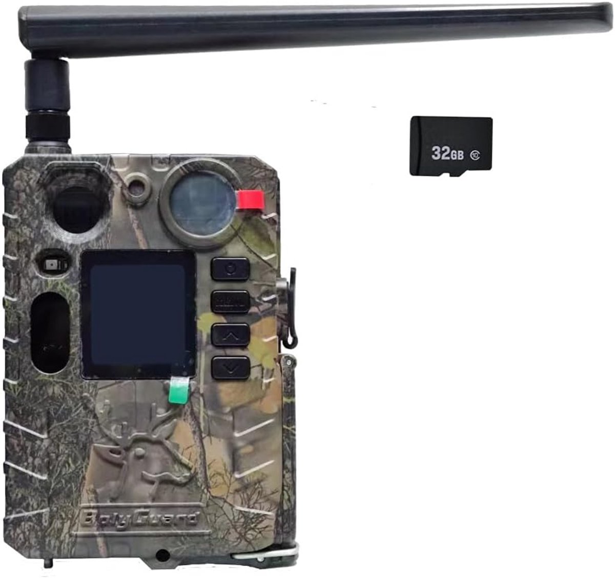 SnelShoppen - Jachtcamera 37MP 4K HD GSM Wildcamera met Nachtzicht, 100 ft Fotoval, Snelle Activeringstijd en Waterdicht Design voor Buitengebruik