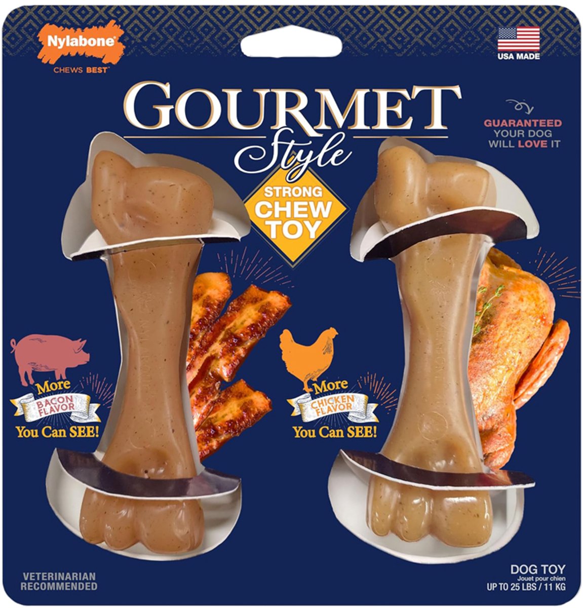 Nylabone Gourmet Strong Chew Chicken & Bacon