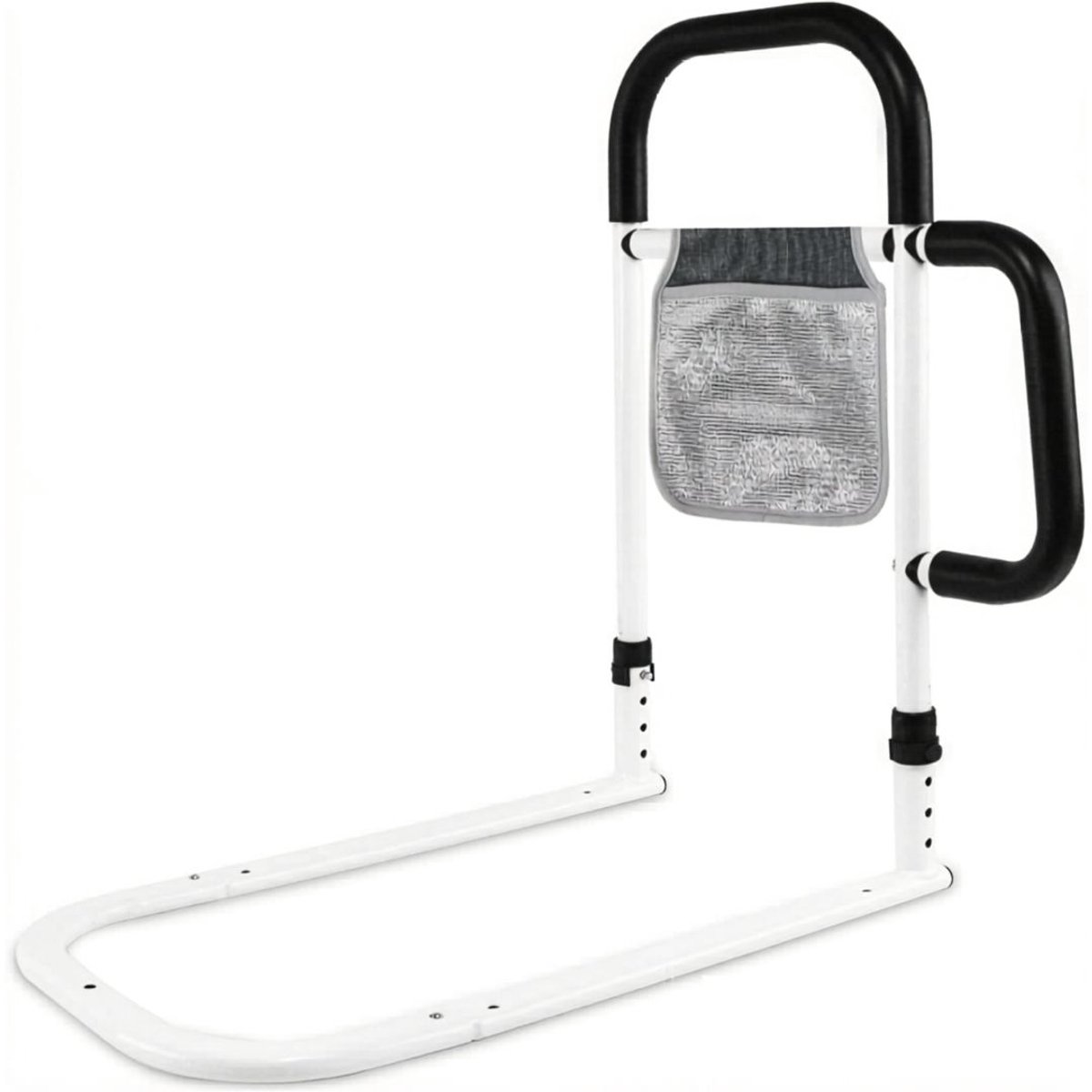 KIRA® Universele Bedsteun & Bedbeugel- Valbeveiliging- Bedsteun/Bedbeugel - Wit/Zwart - 5cm x 41cm x 57cm