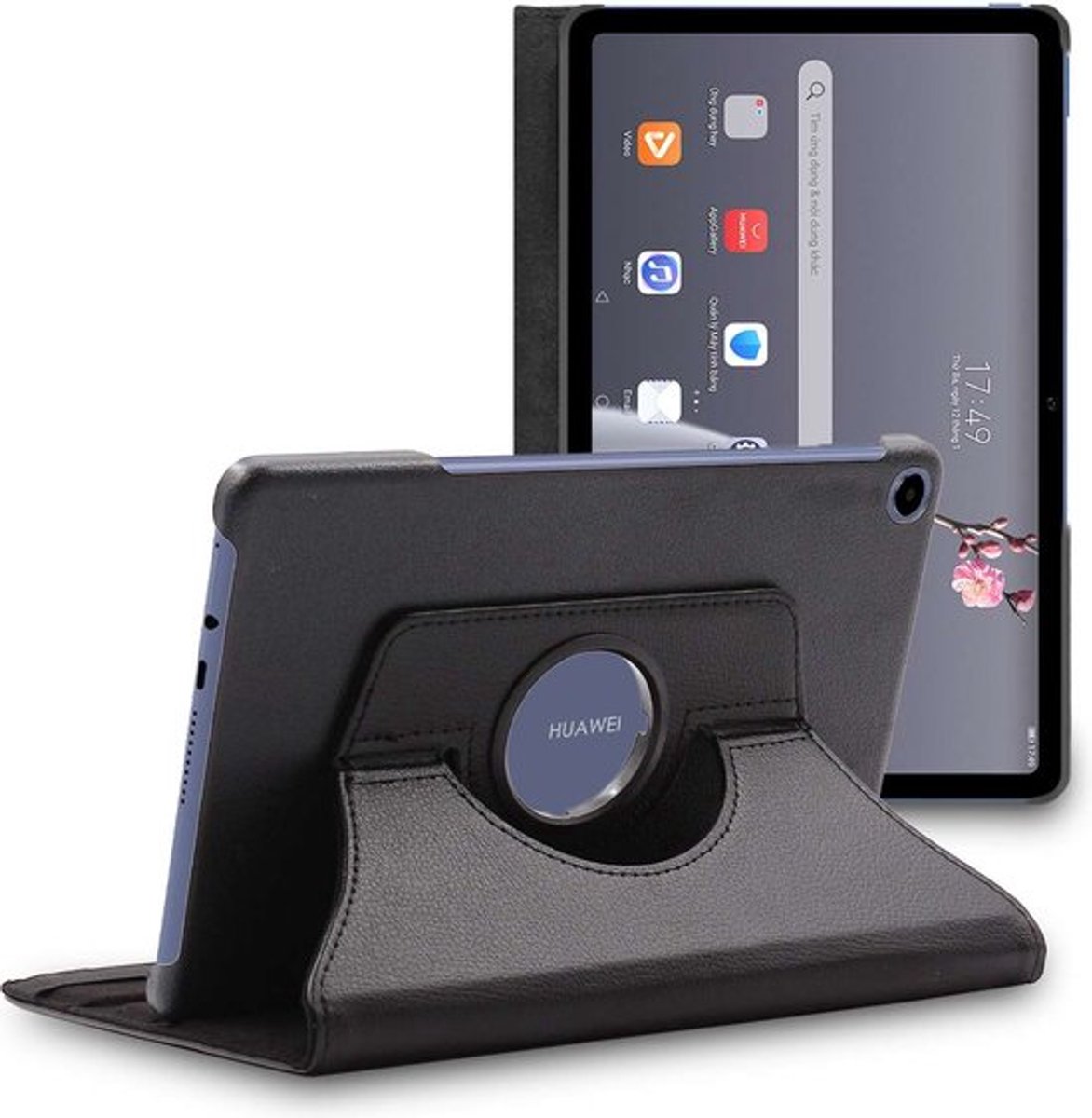 ebestStar - Hoes geschikt voor Huawei MatePad T 10, T 10S, Roterende Etui, Case, 360° Draaibaar hoesje, Zwart