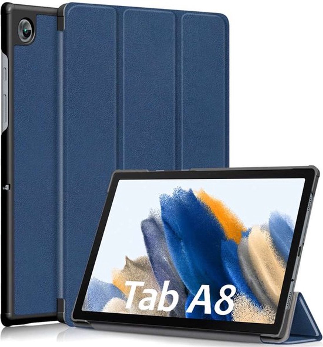 ebestStar - Hoes geschikt voor Samsung Galaxy Tab A8 10.5 (2021) SM-X200 X205, Slanke Design PU Lederen Etui, Automatische Slaap/Wake, SmartCase hoesje, Donkerblauw
