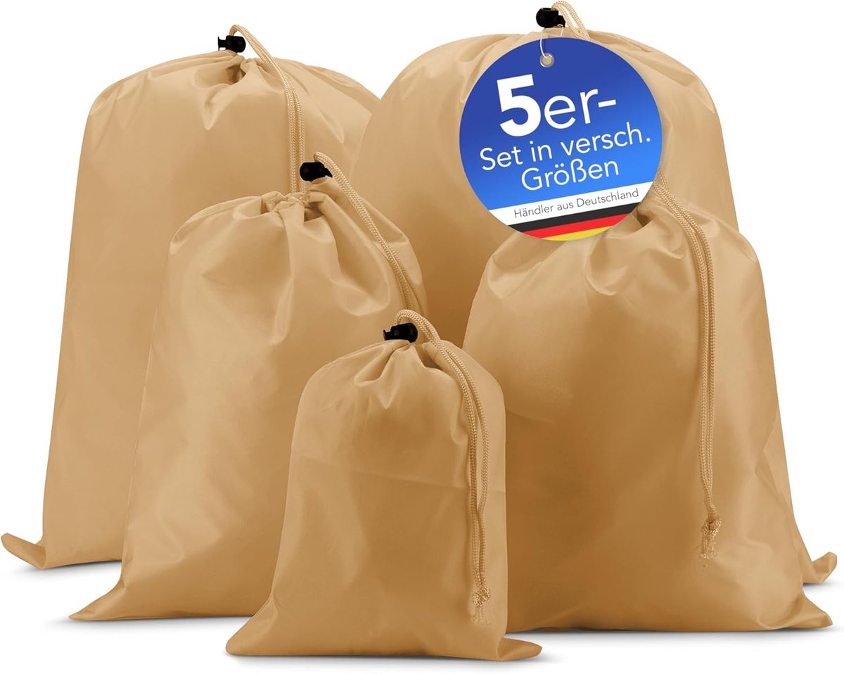 SnelShoppen - EAZY CASE Kofferset van 5 Reisbagage Organizers in Diverse Maten - Ideale Opbergoplossing voor Koffers, Rugzakken, Waszak en Opbergzak m