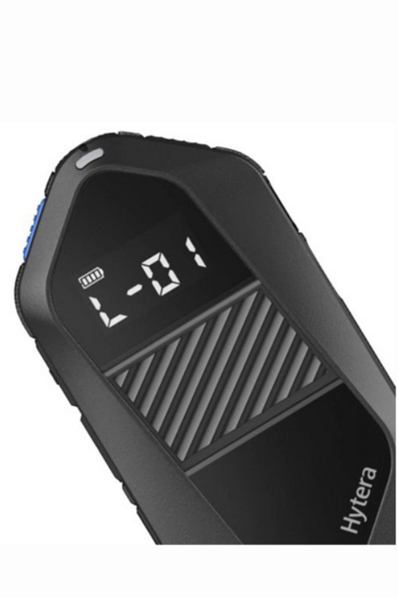 Set van 2 Hytera S1E LF Mini Portofoon vergunning vrij IP67 waterdicht met C-ring oortje
