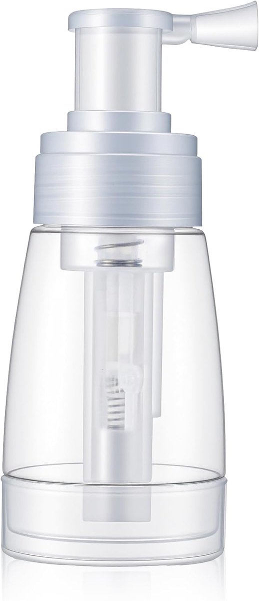 Poeder Verstuiver - Navulbare Poeder Spray Fles - 180ml - Transparante Parfum en Haarpoeder Spray - Geschikt voor Droogshampoo, Kappers en Reizen - PET Materiaal