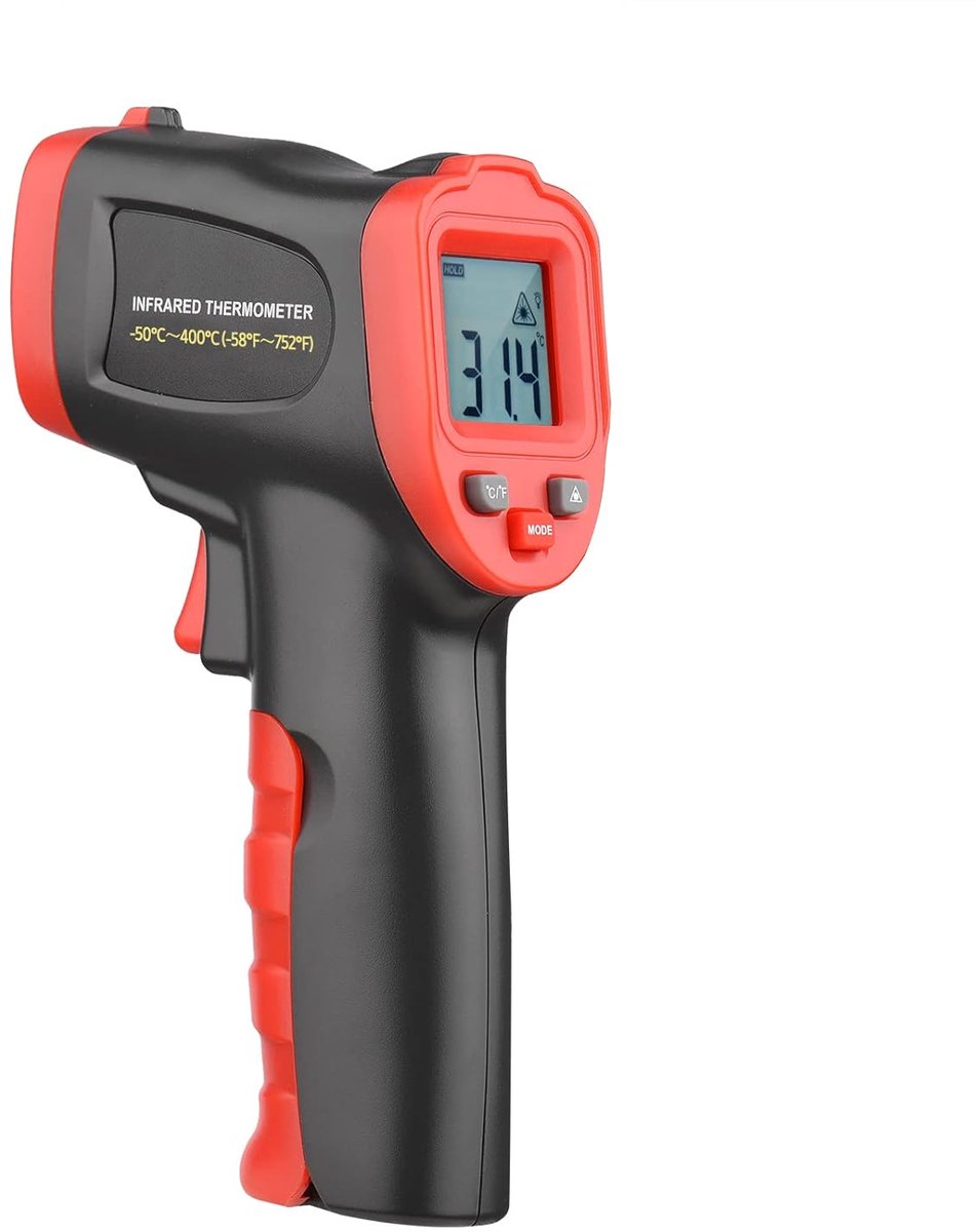 SnelShoppen - Dioche IR Laser Thermometer -50°C tot 950°C Digitale Infrarood Temperatuurmeter voor Koken, Industrie, Hoge Precisie, Direct Afleesbaar,