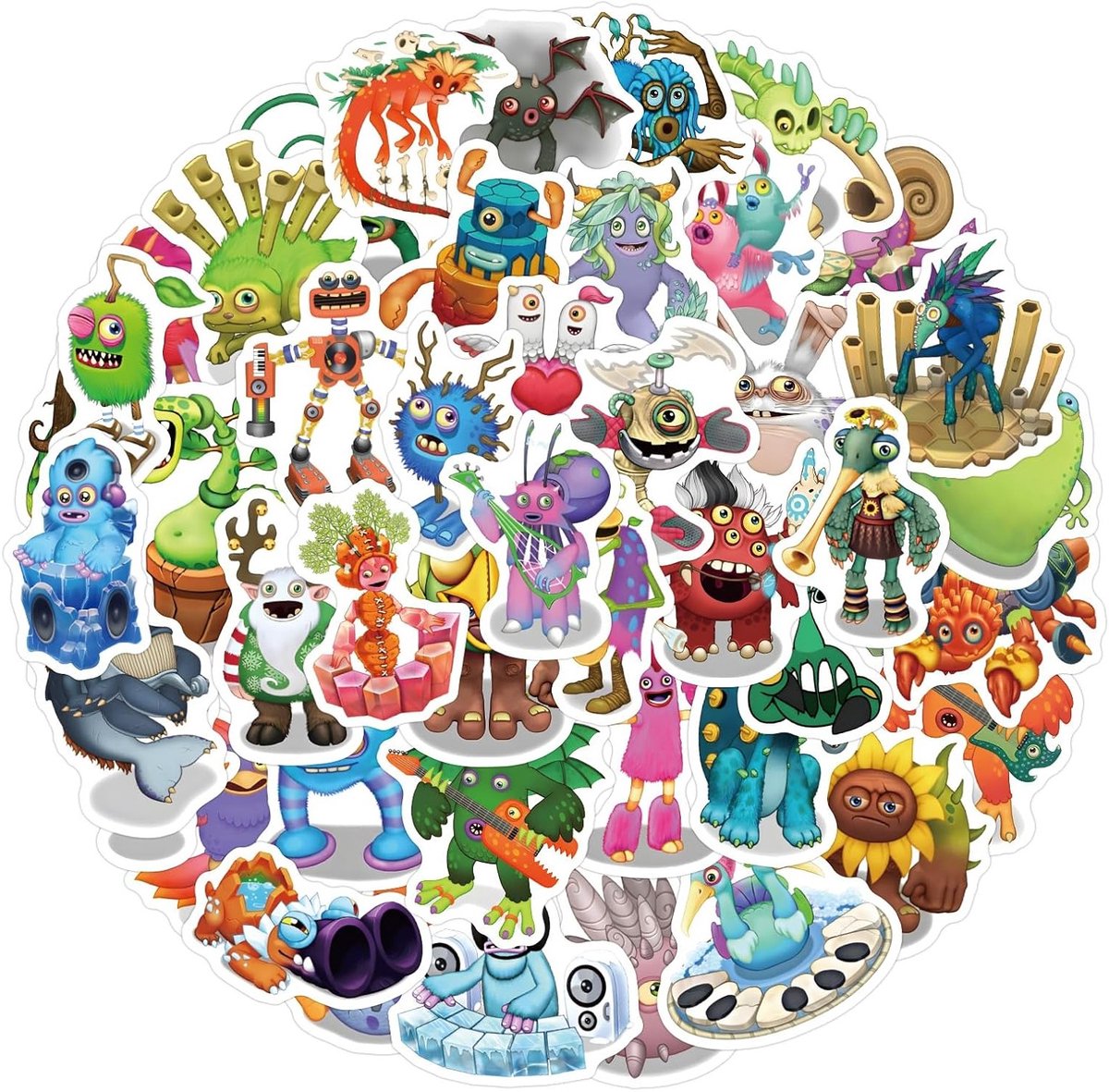 Set van 50 Coole Vinyl Stickers voor Gaming, Laptop, Waterflessen en Skateboards - Waterdicht en Geschikt voor Jongeren en Volwassenen