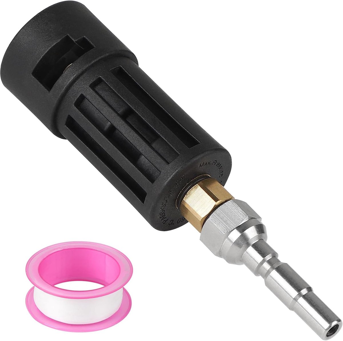 SnelShoppen - Bayonet Adapter met Teflon Band, Hoge Druk Waterpistool Accessoire, DN10 Aansluiting, Geschikt voor Auto Wassen, Terrassen en Tuin