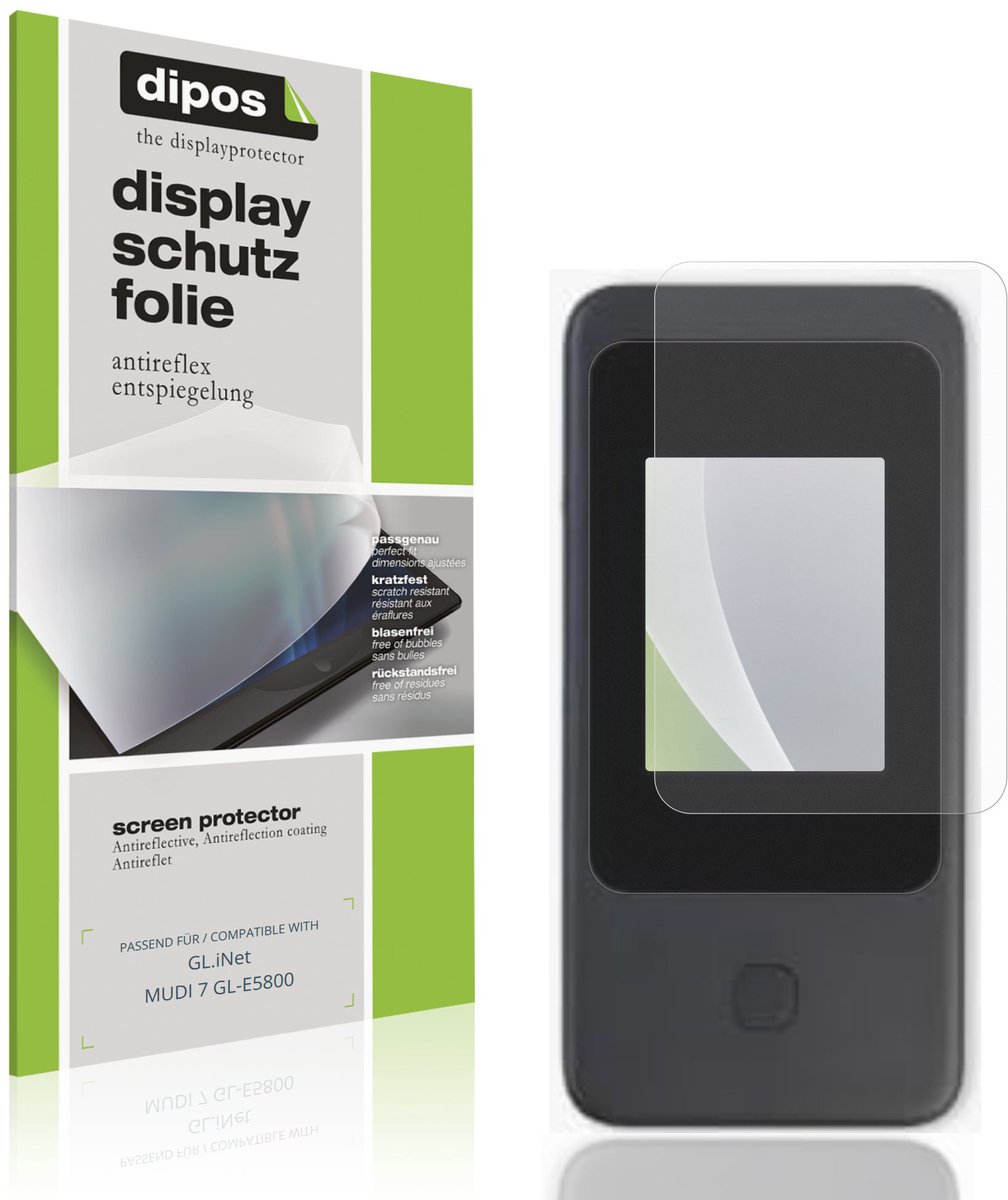 dipos – 4x Matte Beschermfolie geschikt voor GL.iNet MUDI 7 GL-E5800 | Krasbestendige & antireflecterende Screenprotector Ultra-Thin