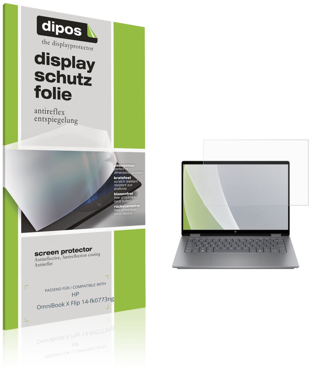 dipos – 2x Matte Beschermfolie geschikt voor HP OmniBook X Flip 14-fk0773ng | Krasbestendige & antireflecterende Screenprotector Ultra-Thin