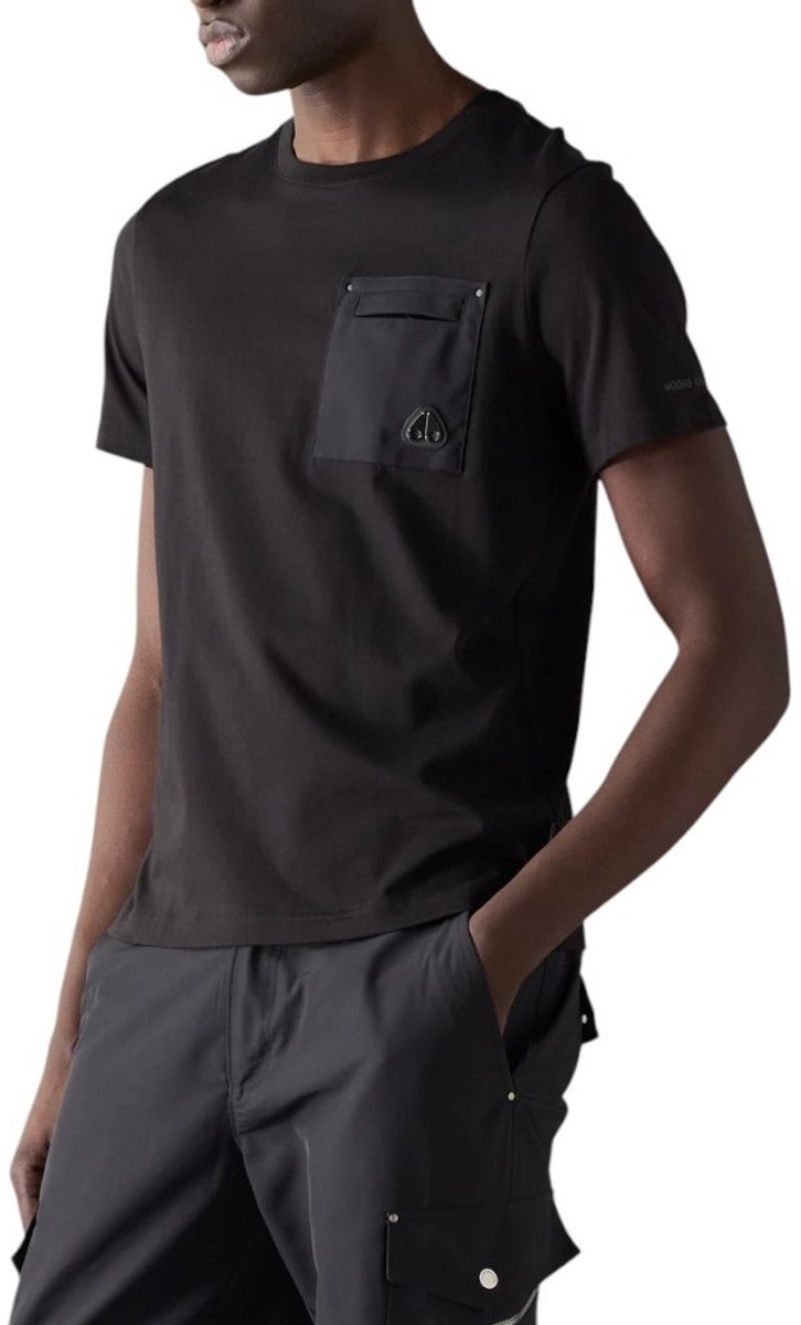 Moose Knuckles Heren T-shirt Zwart M15MT733/292 Dalon Tee