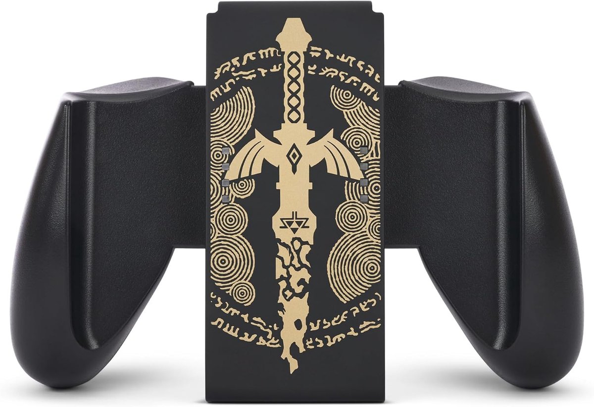 SnelShoppen - PowerA Joy-Con Comfort Grip voor Nintendo Switch - Ergonomisch, Lichtgewicht, Vergaan Master Sword, Dubbel Geïntroduceerd Rubber, Makkel