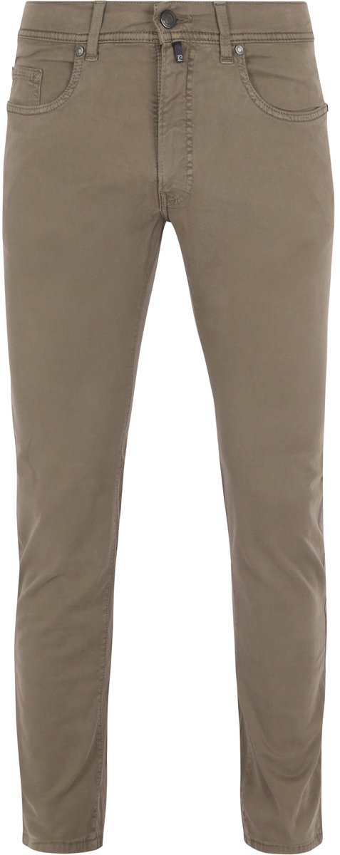 Pierre Cardin Broek Lyon Tapered Taupe - Maat W 38 - L 34 - Heren - Five-pocket broek