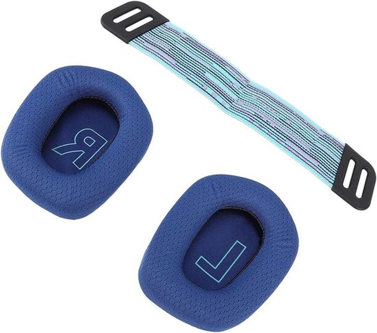 Oordoppen van schuim met traagschuim oorkussens en hoofdband voor draadloze en bedrade gamingheadset. Met zachte oordoppen en hoofdband, zwart.