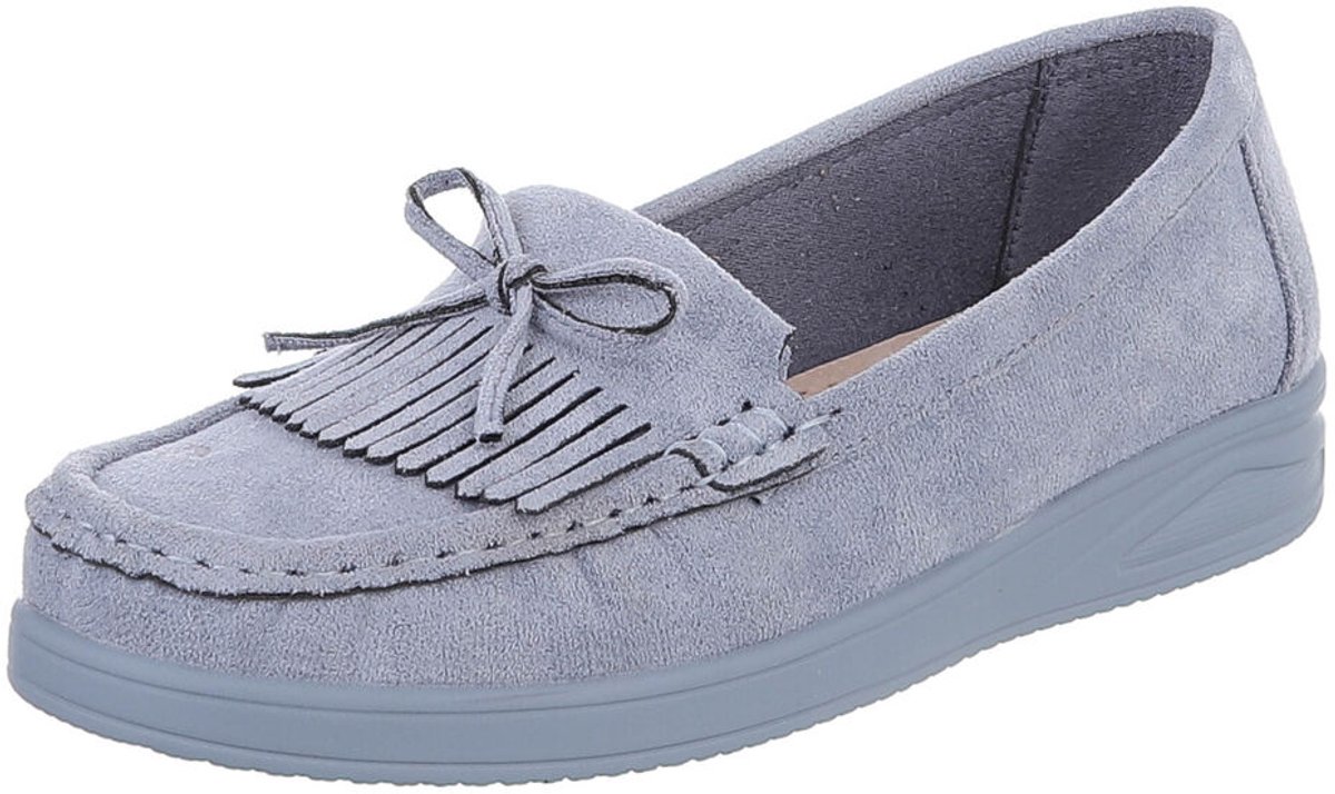 Instappers - Mocassinlook met franjes - Dames Mt:40