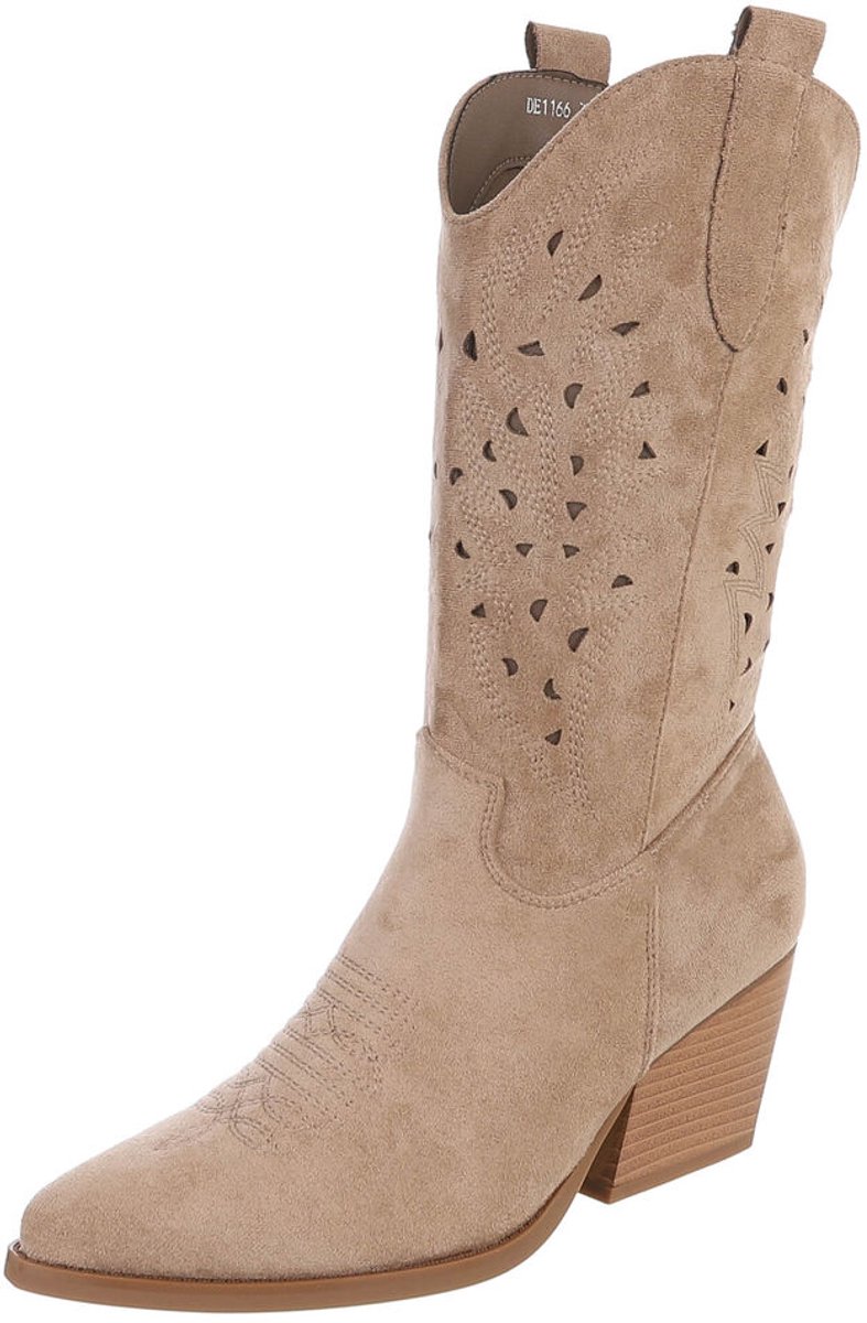Cowboylaars - Hoge schacht en blokhak - Dames Mt:36