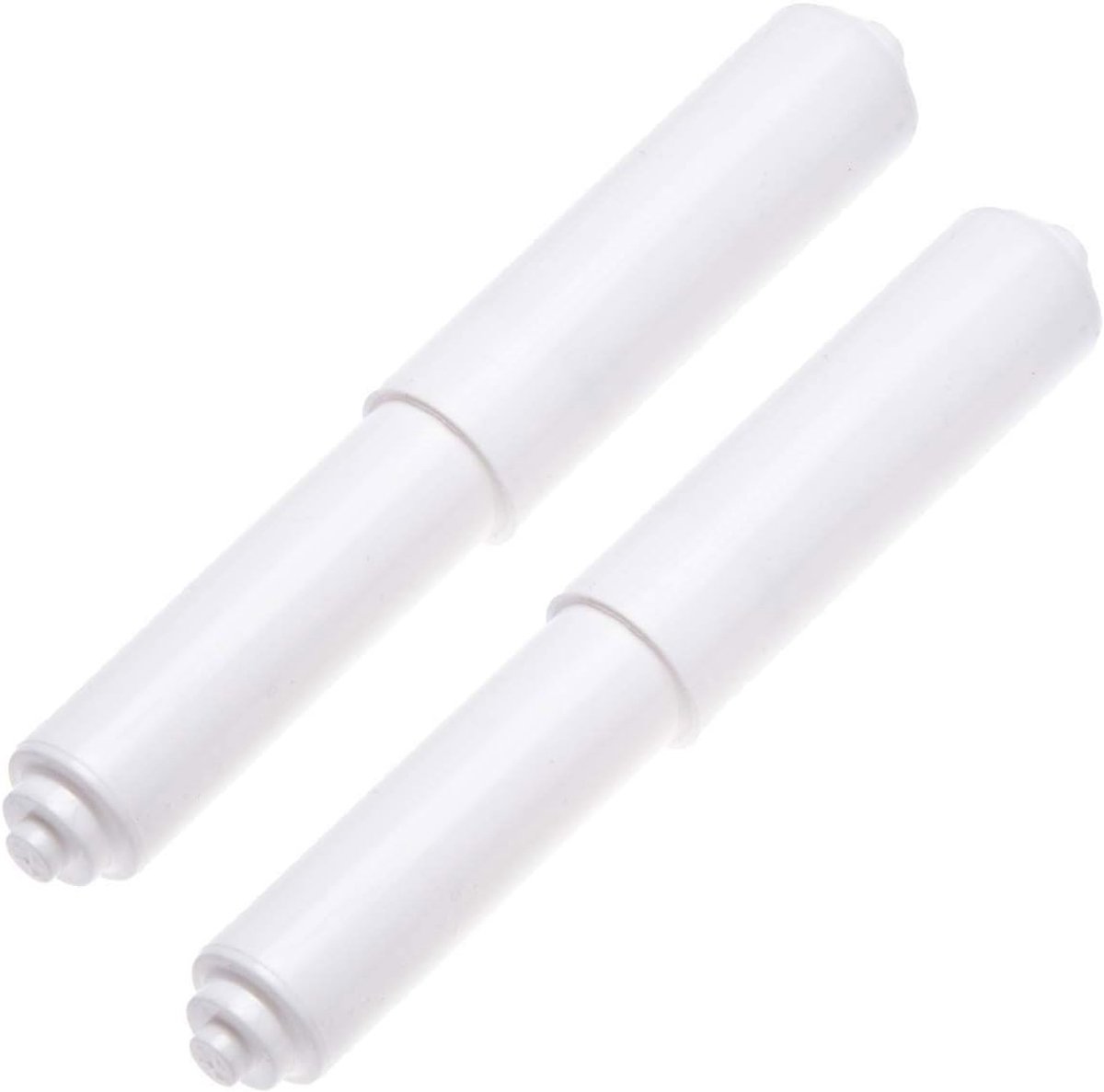 SnelShoppen - 2Pack Toiletpapier Houder - Plastic Toilet Tissue Roll Holder - Vervangingsrol Houder - Veer Mechanisme - Geschikt voor Huishoudens en R