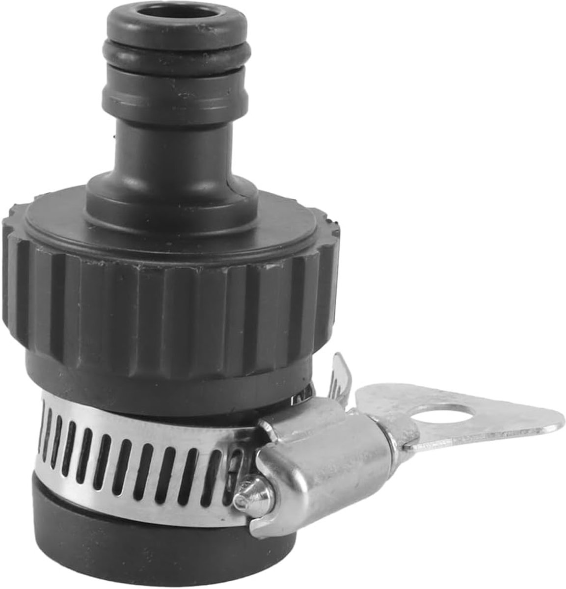 SnelShoppen - Alide Tuinslang Binnenkraan Connector, Tuinslang Mengkraan Adapter voor de meeste Krane, Duurzaam Staal en Rubber, Universele Pasvorm vo