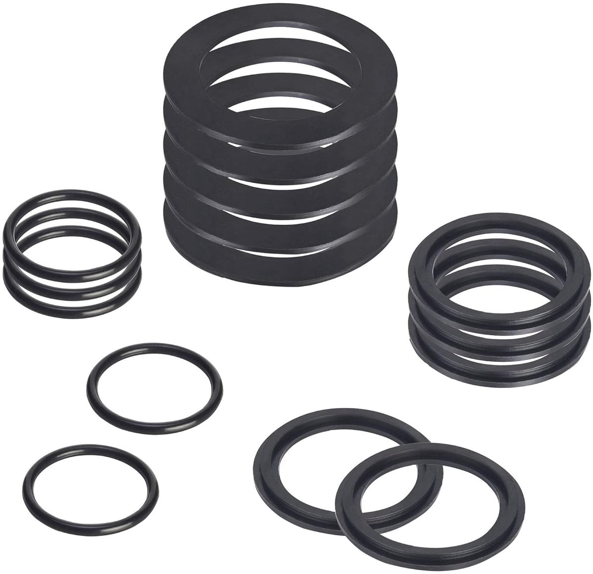 SnelShoppen - 15 Pcs Pool Seals O-Ringen voor Zwembadpomp, Rubber Seal Rings, Compatibel met Intex, 1-1/2" en 2-1/4" Maten, Perfect voor Zwembaden van