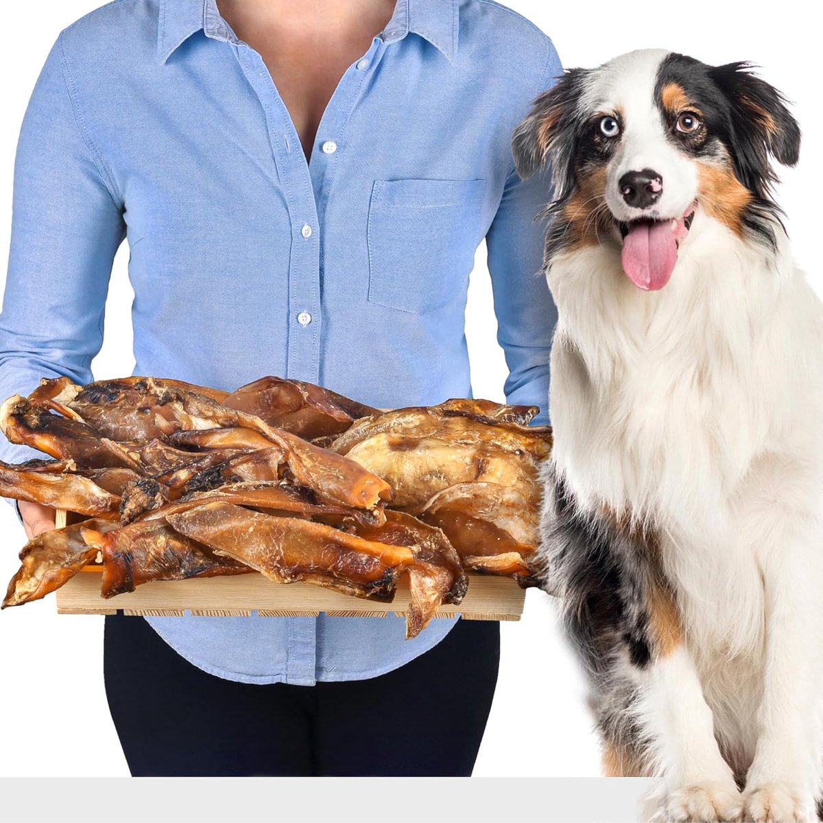Thijox - Rundkraakbeen voor Honden 1 kg | Hypoallergene Natuurlijke Kauwsnacks | Vetarme Gewrichtsondersteuning | Ongeveer 15-20 Stuks | Langdurige Le