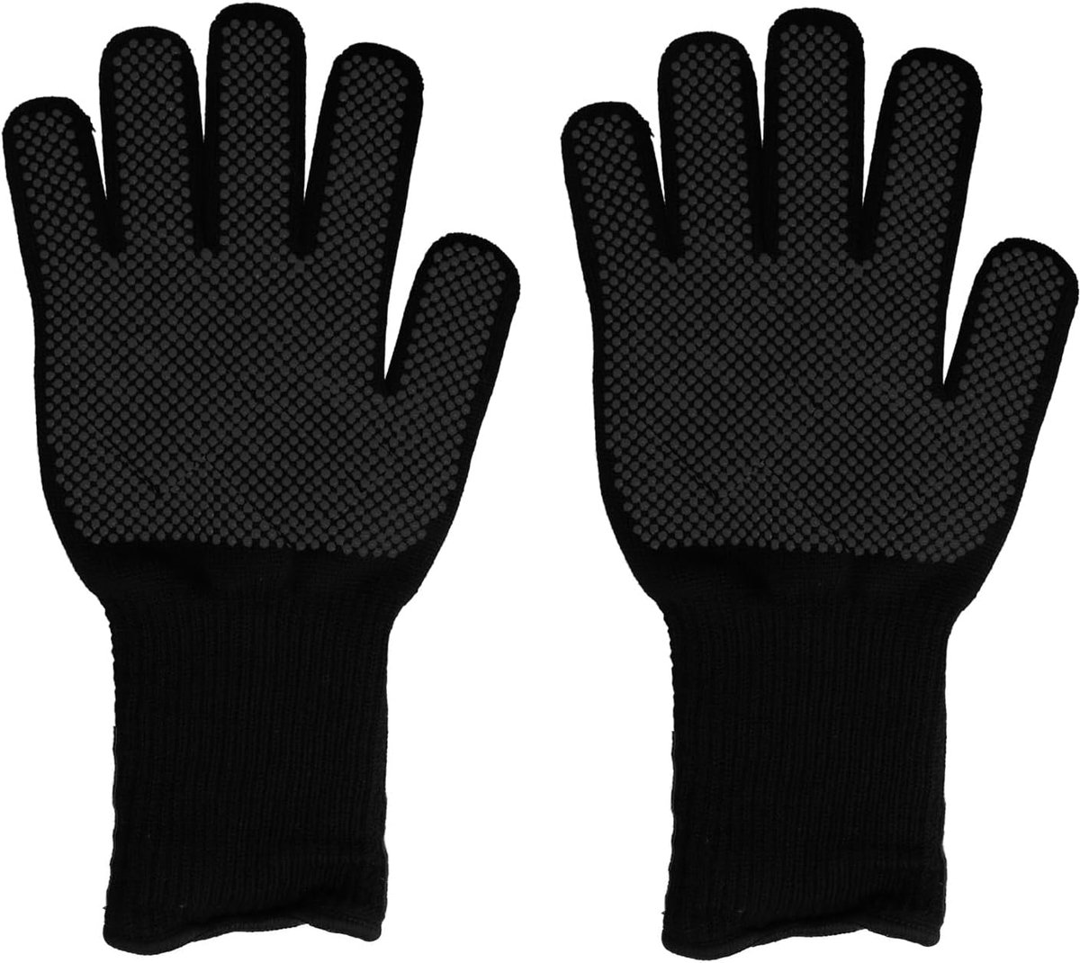 SnelShoppen - Hittebestendige Handschoenen voor Barbecue - 34 x 18 cm - Zwart - Aramidevezel - Thermische Bescherming - Goede Grip - Comfortabel Koken
