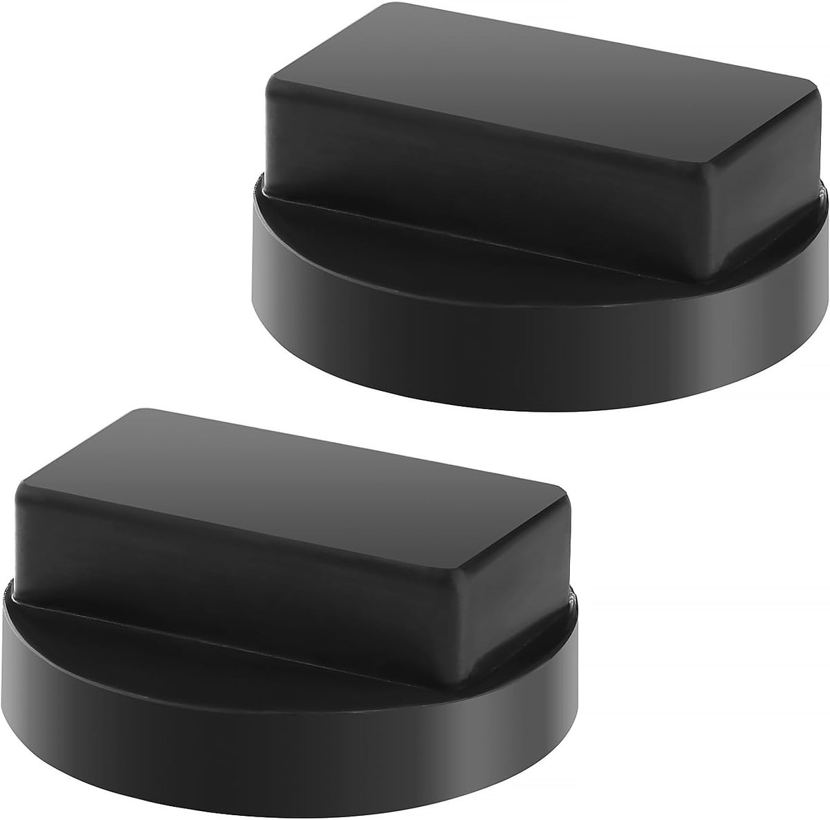 SnelShoppen - 2Pcs Auto Krik Rubber Pad, Universele Krik Pad Compatibel Voor Auto's, Hoogwaardige Rubber, Duurzaam, Beschermt Carrosserie tijdens Onde