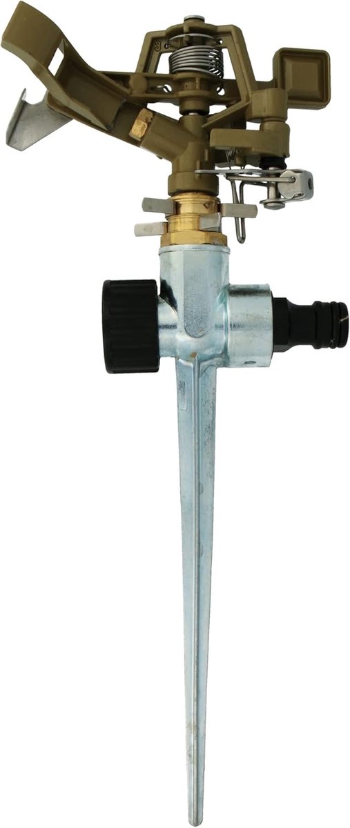 SnelShoppen - Sector Sprinkler met Spuitmond - Metaal Grondspike - Ideaal voor Gazon - 300 mm - Besproeiingsgebied tot 243 m² - ABS Kunststof - Pistac
