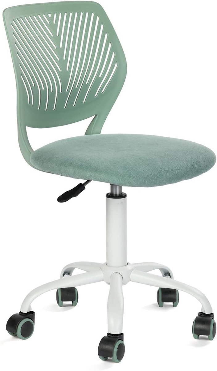SnelShoppen - Kleurige Kantoorstoel, Modern Verstelbaar Design, Computerstoel, Draaistoel Zonder Armleuningen, Kinderkamer, Thuiswerk Bureau Stoel, Mo