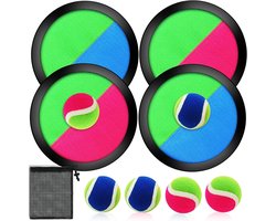 Speelset met Vangballen voor Kinderen van 3 tot 6 Jaar, Buiten Spel voor Actieve Spelletjes, Gooi en Vang Activiteit voor Tuin en Feestjes