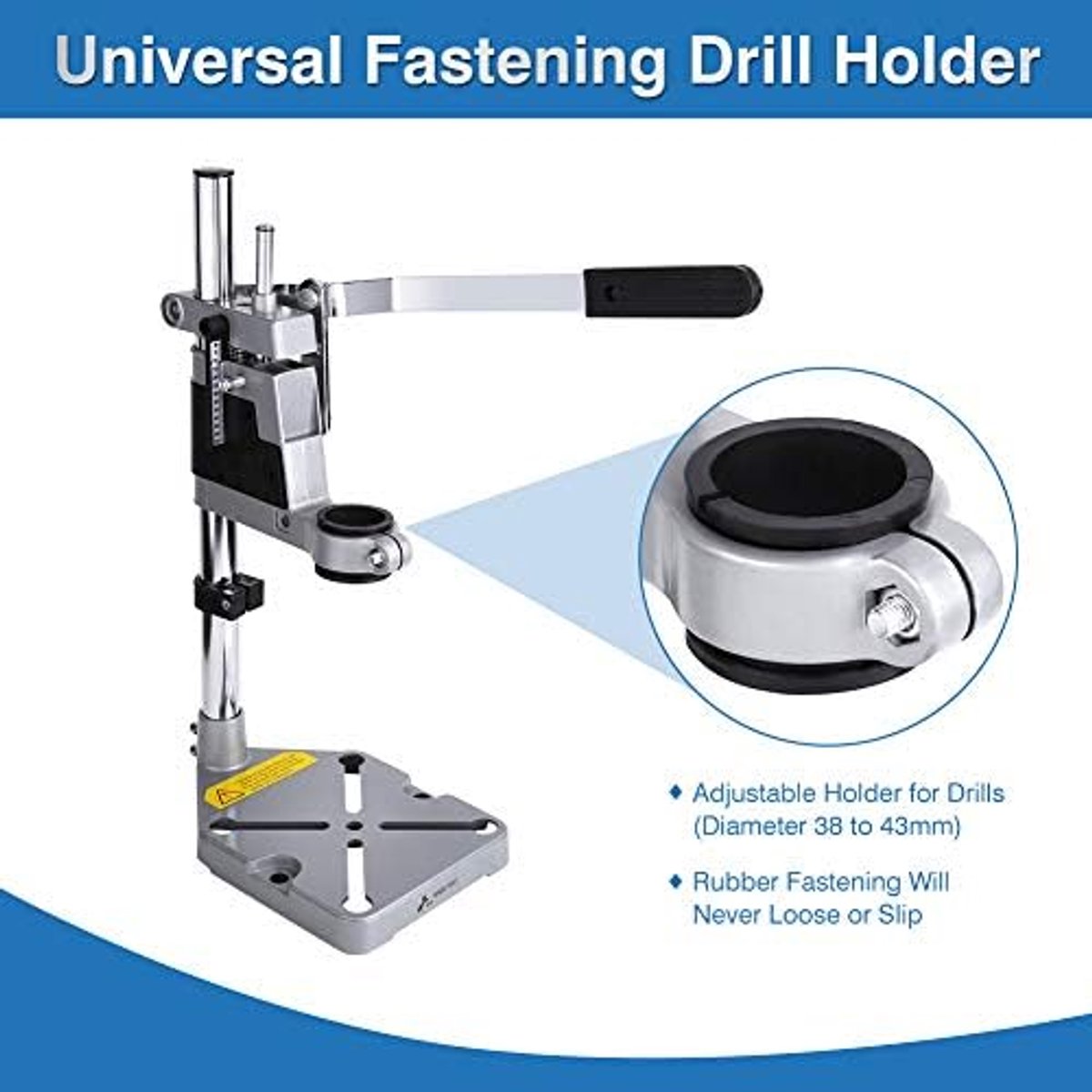 SnelShoppen - Drilling Machine Stand - Universele Boorstandaard van Hoogwaardige Aluminium Legering - Stabiele Tafelhouder voor Electric Drill - Duurz