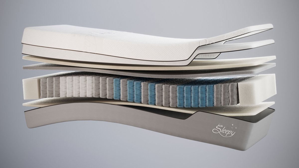 Sleepy Hybrid matras - 160x200 - hybride kern - pocketvering