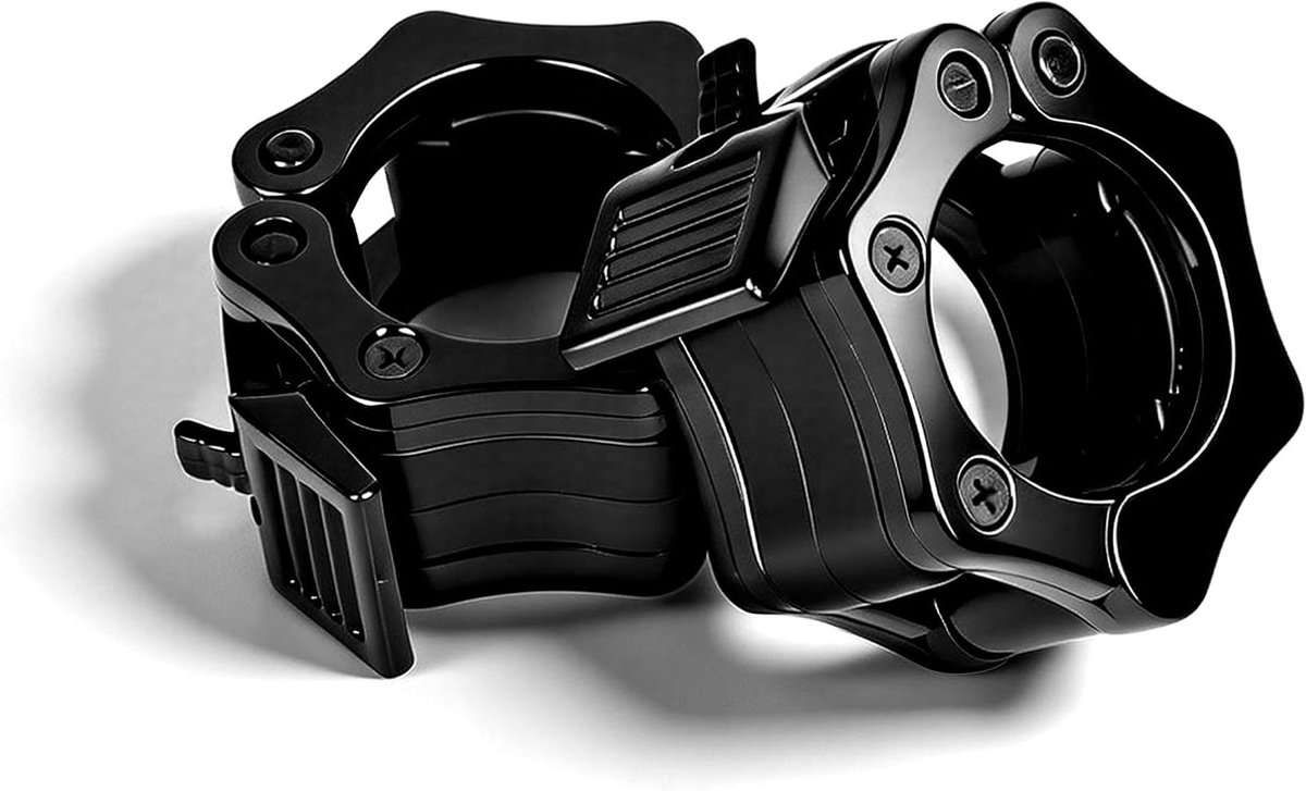 Set van 2 Dumbbell Bars 50 mm voor Krachttraining en Fitness, Duurzame Halterstangen met Veilige Snelsluiting voor Thuisworkouts