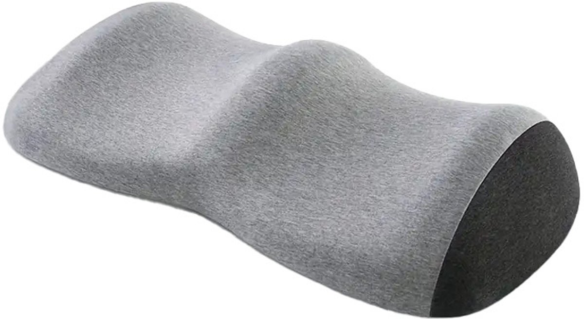 Ergonomisch dubbelmaanvormig beenkussen van traagschuim, orthopedisch steunkussen voor benen en knieën, drukverlagend onderbeenkussen voor slaap en pijnverlichting