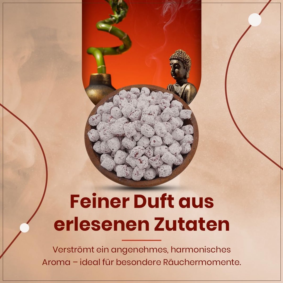 SnelShoppen - Griekse Wierook Athos - Tuin van Eden - Handgemaakte Wierook - 20g - Biologisch - Rookwerk voor Meditatie, Mindfulness, en Ontspanning
