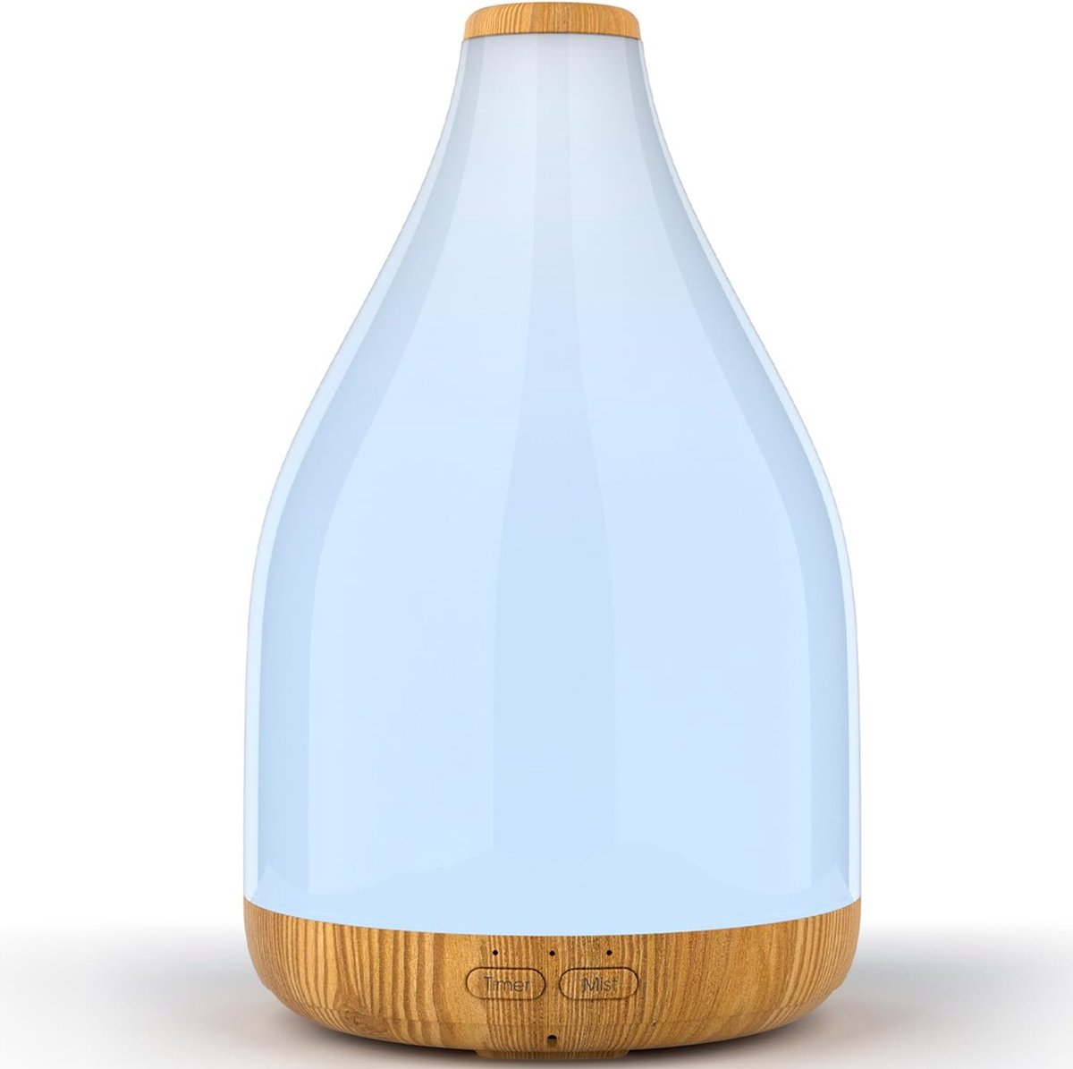 SnelShoppen - Large Aroma Diffuser 300ml - Essentiële Olie Diffuser - Ultrasonic Aromatherapie - Houten Design - Verfrissing voor Thuis, Kantoor, Yoga