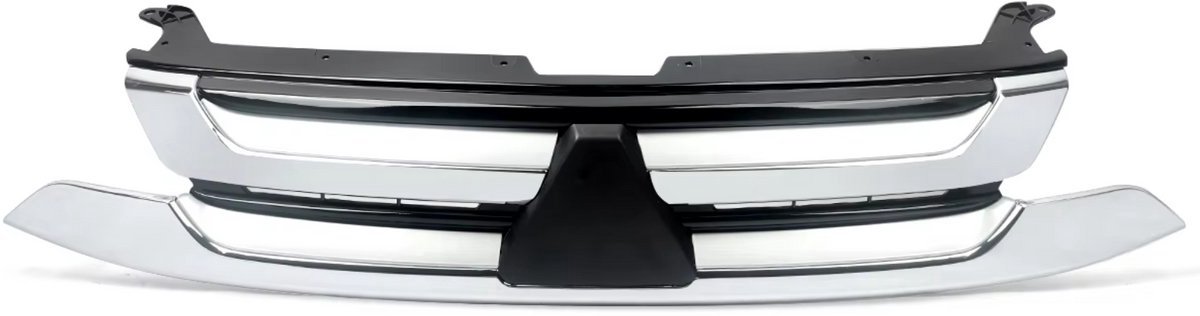 Bumper Diffuser Chroom - Voorbumper en Chroom/Zwart - Voor Mitsubishi Outlander (2016, Auto Styling, Vervanging en Tuning