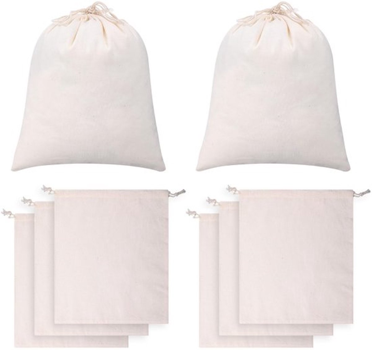 MTTProducts - Jute Tassen - 8 Stuks - Duurzaam en Herbruikbaar - 25 x 30 cm