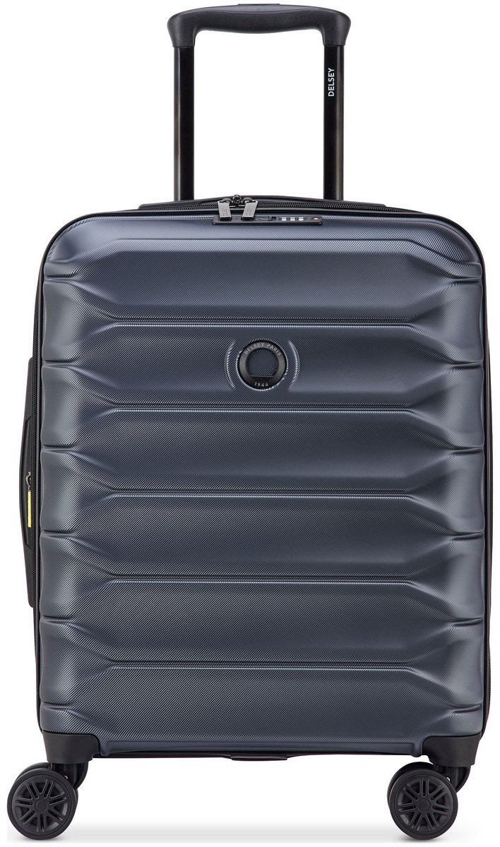 Delsey Paris Meteor 4 wielen Cabinewagen 55 cm met uitbreidingsplooi - Harde bagage - TSA slot - ocean blue