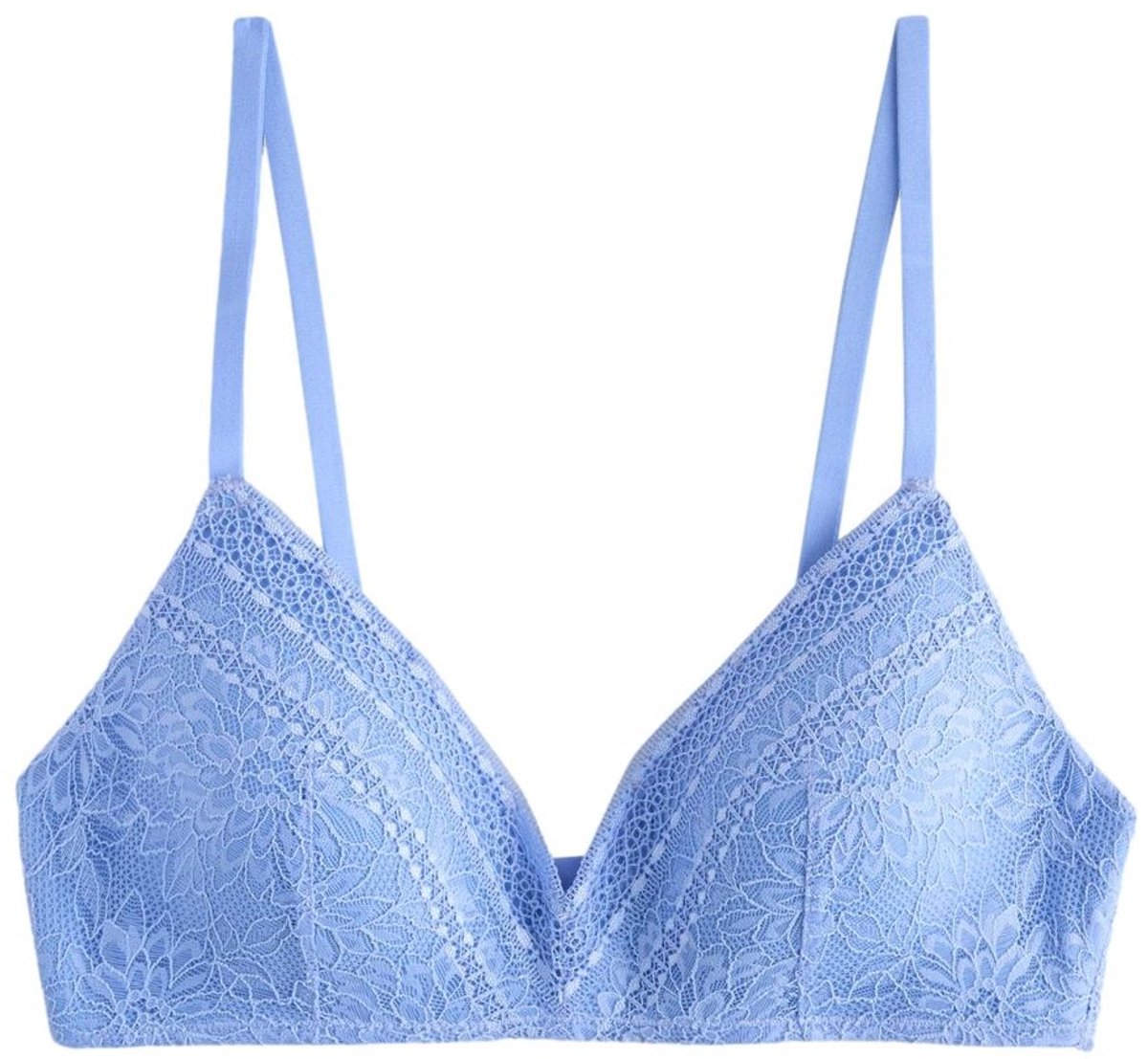 Next Dames - Premium kanten beha met vulling zonder beugel - Blauw Blue