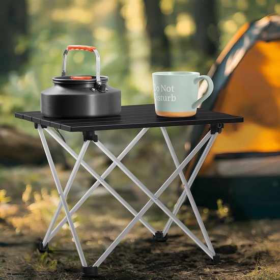 Opvouwbare Campingtafel Aluminium - Lichtgewicht Klaptafel voor Camping, Picknick & BBQ - Draagbare Outdoor Tafel - Compacte Kampeertafel met Draagtas - Waterbestendig - Strandtafel, Vistafel & Balkontafel — afbeelding 3
