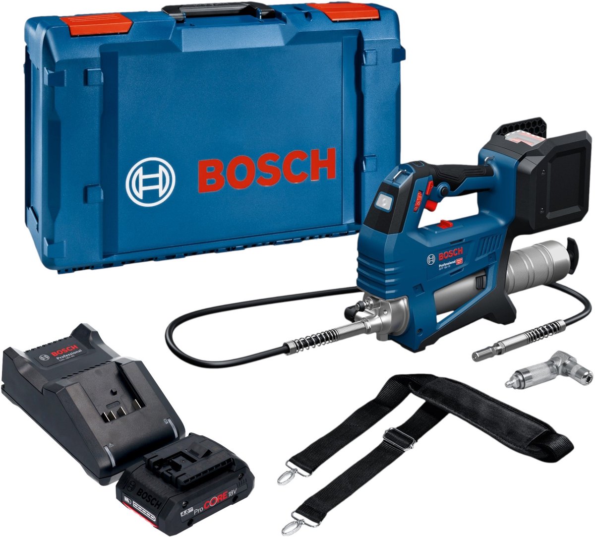 Bosch GFP 18V-10 accu-vetpomp 18 V 10.000 psi + 1x ProCORE-accu 4,0 Ah + oplader + XL-Boxx
